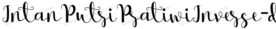IntanPutriPratiwiInverse-dBEV字体转换