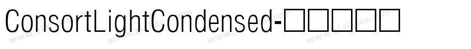ConsortLightCondensed字体转换