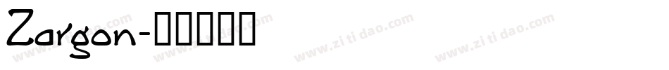 Zargon字体转换