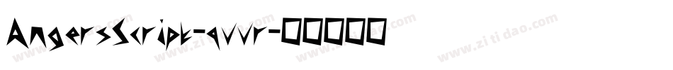 AngersScript-qvvr字体转换