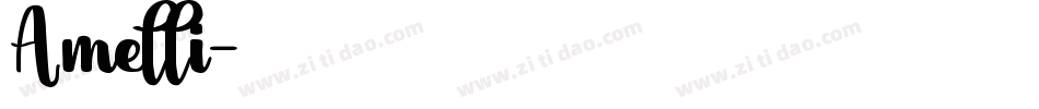 Amelli字体转换