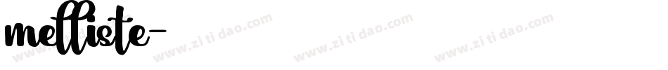 melliste字体转换
