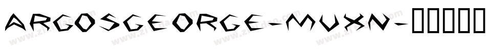 Argosgeorge-MVxn字体转换