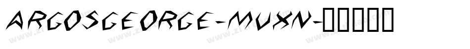 Argosgeorge-MVxn字体转换