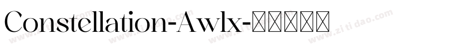 Constellation-Awlx字体转换
