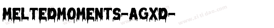 MeltedMoments-AGxD字体转换