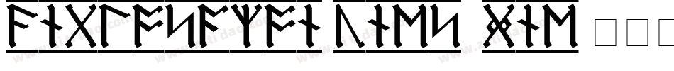 AnglosaxonRunes-VGne字体转换