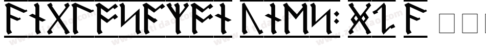 AnglosaxonRunes2-GOYA字体转换