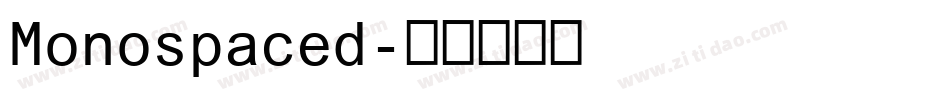 Monospaced字体转换