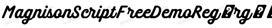 MagnisonScriptFreeDemoReg-rg28x字体转换