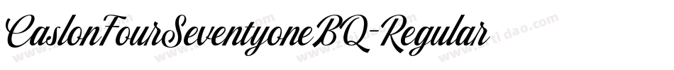 CaslonFourSeventyoneBQ-Regular字体转换