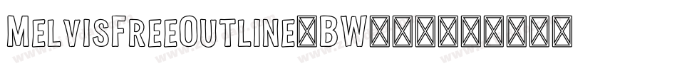 MelvisFreeOutline-BW068字体转换