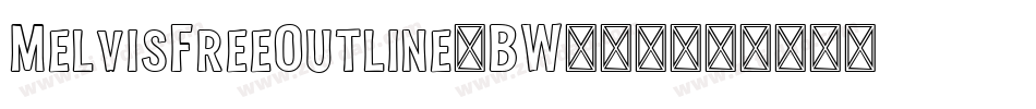 MelvisFreeOutline-BW068字体转换