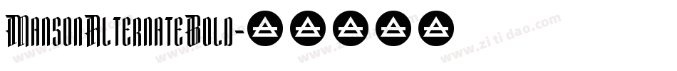 MansonAlternateBold字体转换