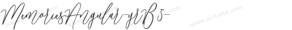 MemoriesAngular-yrB5字体转换