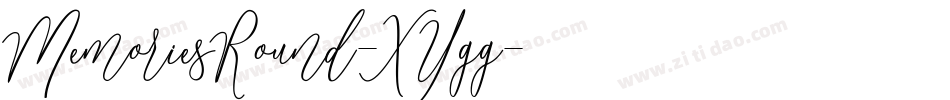 MemoriesRound-XYgg字体转换