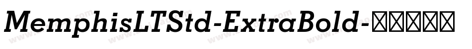 MemphisLTStd-ExtraBold字体转换