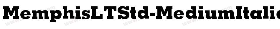 MemphisLTStd-MediumItalic字体转换