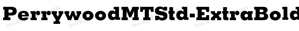 PerrywoodMTStd-ExtraBold字体转换