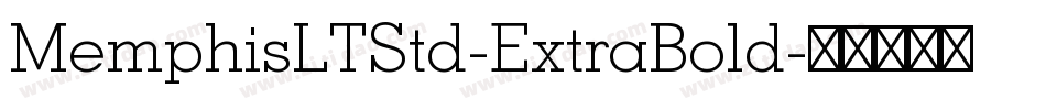 MemphisLTStd-ExtraBold字体转换