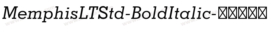 MemphisLTStd-BoldItalic字体转换