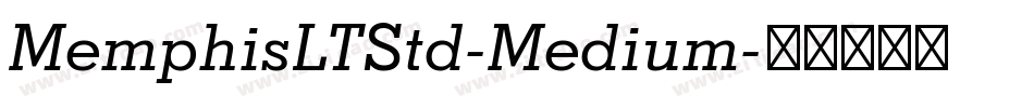 MemphisLTStd-Medium字体转换