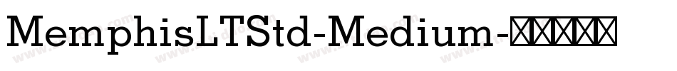 MemphisLTStd-Medium字体转换