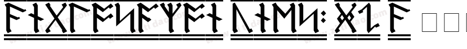 AnglosaxonRunes2-GOYA字体转换