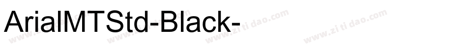ArialMTStd-Black字体转换