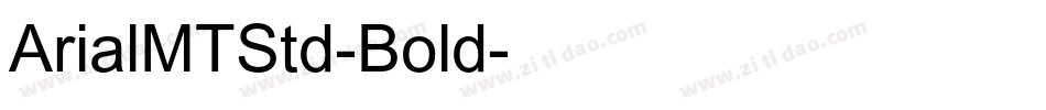 ArialMTStd-Bold字体转换