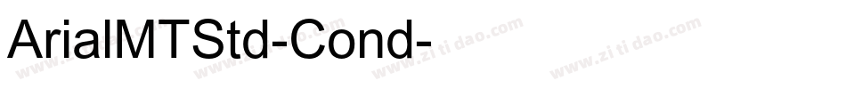 ArialMTStd-Cond字体转换