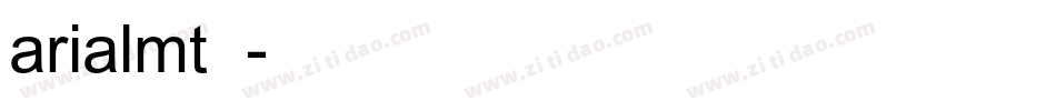 arialmt字库字体转换
