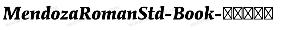 MendozaRomanStd-Book字体转换