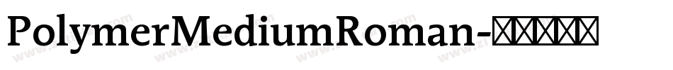 PolymerMediumRoman字体转换