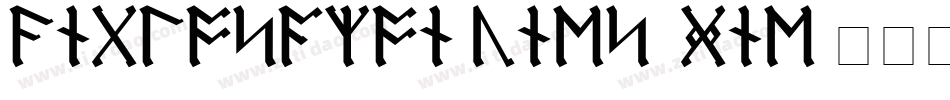 AnglosaxonRunes-VGne字体转换
