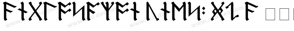 AnglosaxonRunes2-GOYA字体转换