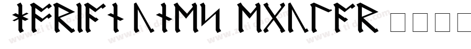 HjorianRunes-Regular字体转换