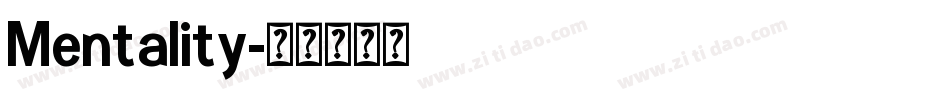 Mentality字体转换
