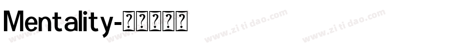 Mentality字体转换
