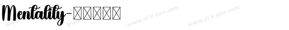 Mentality字体转换