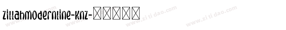 Zillahmodernline-KnZ字体转换