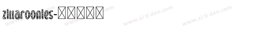 Zillaroonies字体转换