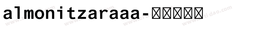 almonitzaraaa字体转换