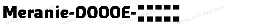 Meranie-DOOOE字体转换