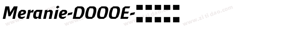 Meranie-DOOOE字体转换
