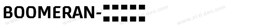 BOOMERAN字体转换