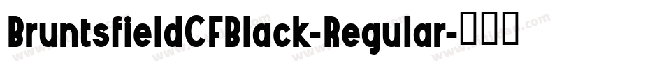 BruntsfieldCFBlack-Regular字体转换