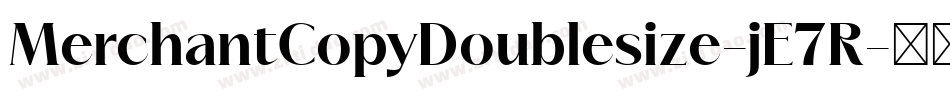 MerchantCopyDoublesize-jE7R字体转换