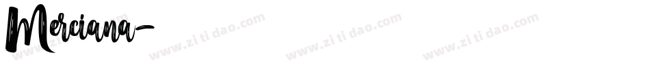 Merciana字体转换