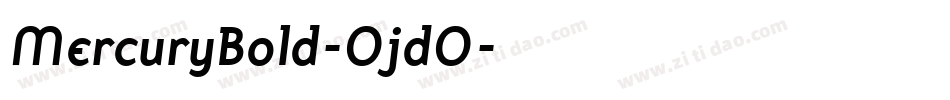 MercuryBold-OjdO字体转换